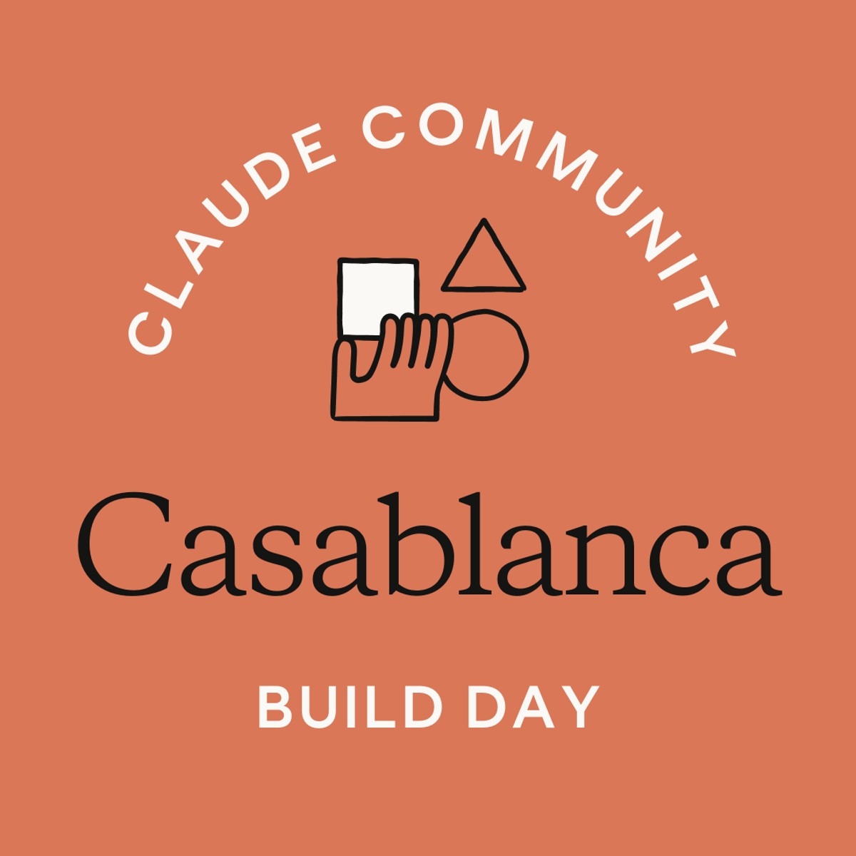Claude Community Casablanca Build Day event artwork